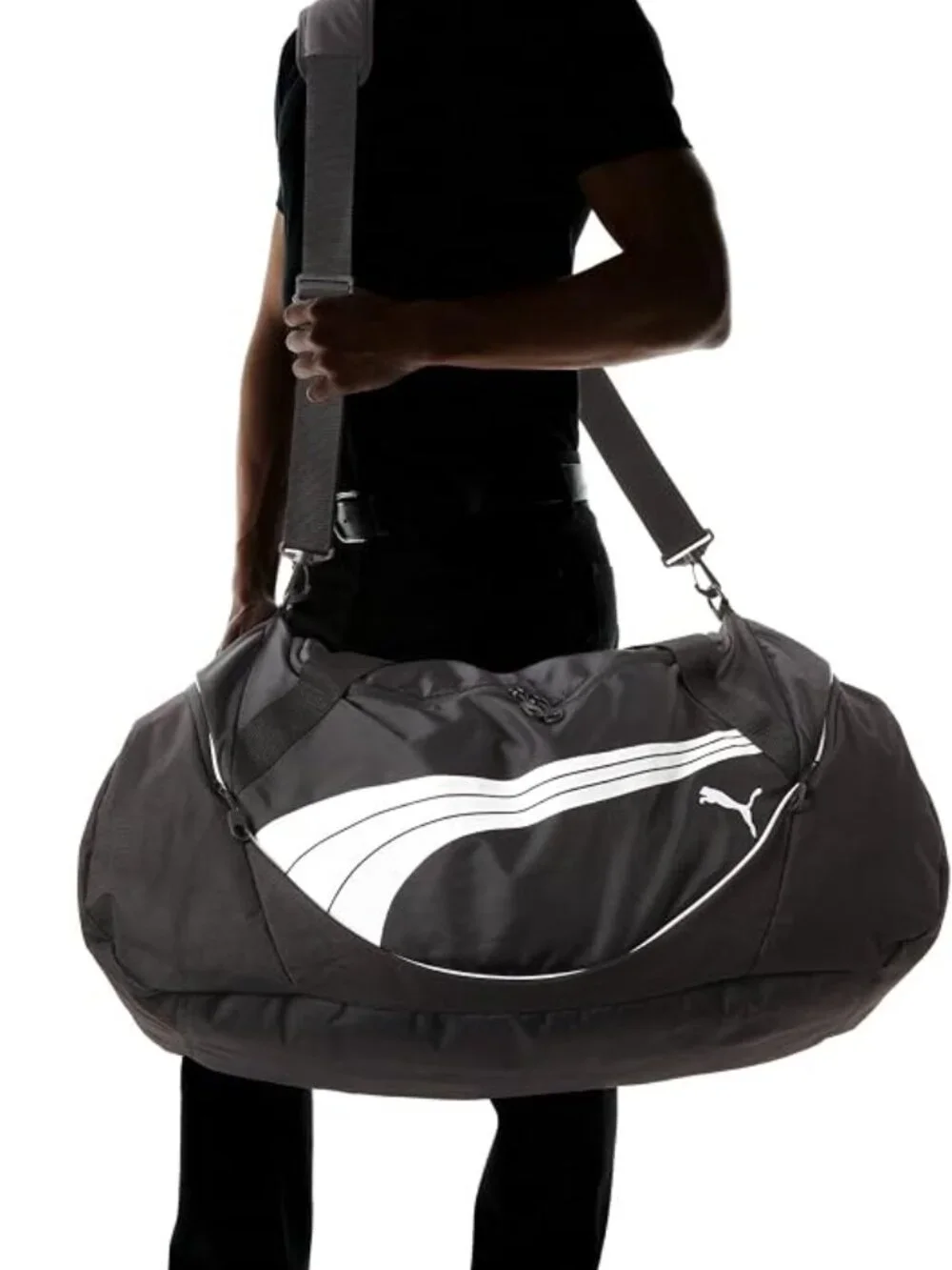PUMA Men's Teamsport Formation 24 Inch Duffel Bag, Black#sports bag#school